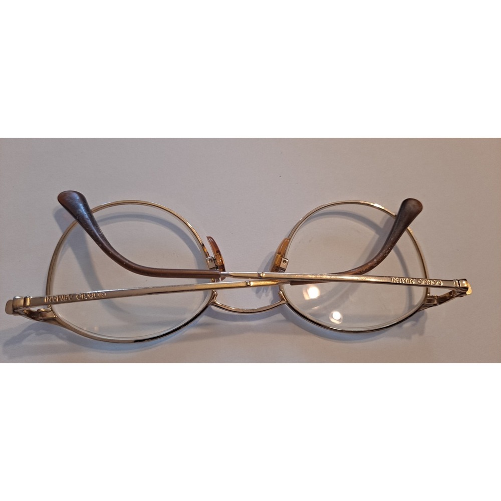 GIORGIO ARMANI Tortoise & Gold 19□22 135 Full Rim‎ Eyeglasses - Picture 10 of 12